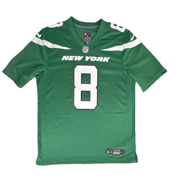 Nike Aaron Rodgers #8 New York Jets Jersey Mens Medium Green NFL/NFLPA EUC - Picture 1 of 8